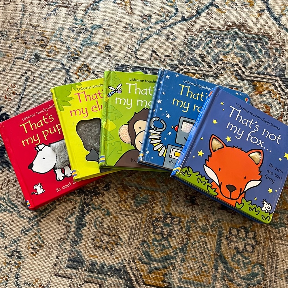 Usbourne Touchy-feely book set